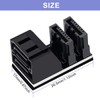 Xiatiaosann 2 Pcs Dual SATA 7 Pin 90 Degree Adapter,