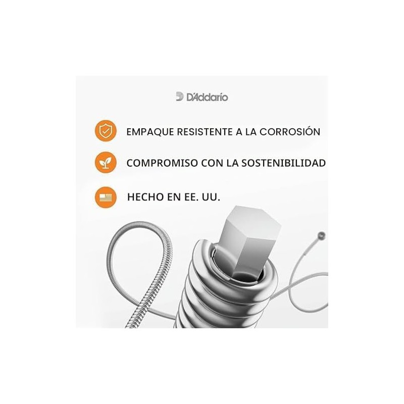 D'Addario XL Nickel EXL110-5P - Cuerdas para guitarra eléctrica, 10-46,