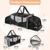 A.FATI Cat Carrier for 2 Cats, Grey 30lbs Capacity, Expandable