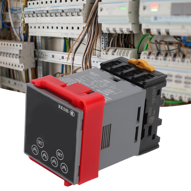 Time Relay LCD Display Multifunctional PP Flame Retardant Housing Delay