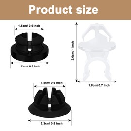 Lecctso 30PCS Hood Prop Rod Holder, Hood Clips Replacement # 91503-SS0-003, Universal Car Accessories Car Hood Rod Grommet Clips Compatible with Honda Accord, Odyssey, Prelude, Acura RDX, TSX