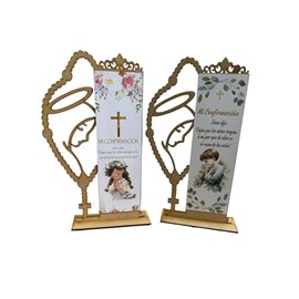 RECUERDOS RETABLOS CENTRO DE MESA CONFIRMACION MDF 10 PIEZAS