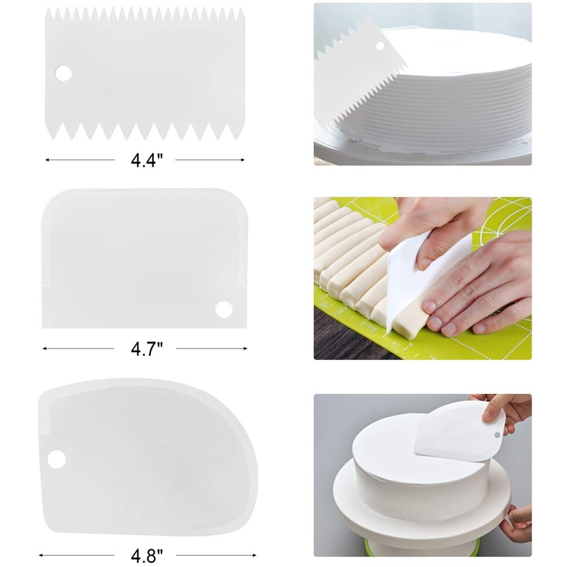 Awpeye 4 Packs Offset Spatula, Stainless Steel Cake Icing Spatula