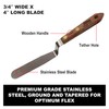 Albion Engineering Classic Offset Caulk Tooling Spatula, Stainless Steel,3/4” Wide