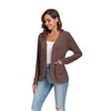TownCat Women’s Lightweight Cardigan with Pockets Long Sleeve Open Front