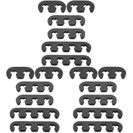 Ounona Car Spark Plug Cable Separator Set of 3 Plug Wire Separators Spark Plug Cable Holder Wiring Harness Clamp 3.03 x 0.79 x 0.35 Inches Heat Protection Cable Management for Ignition Cable Organisation