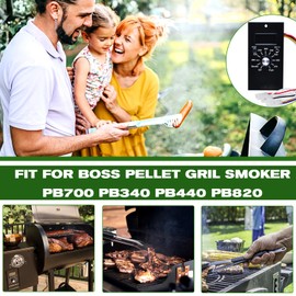 Upgrade Digital Thermostat Control Board Replacement Parts Kit Compatible with Pit Boss Pellet Grill Smoker PB700,340,440,820, Include Meat Probe, Temperure Sensor Probe