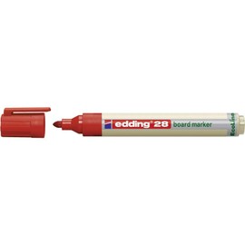 Edding 28 EcoLine Whiteboard Marker, Refillable 1.5 – 3 mm, red
