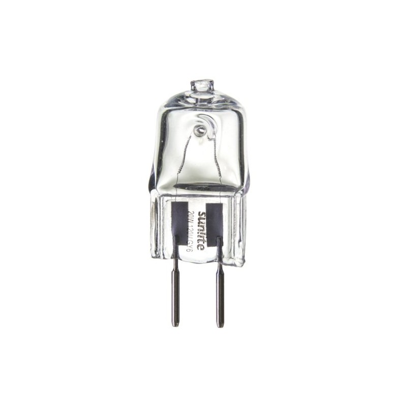 Sunlite Q20/CL/GY6/120V/12PK Halogen 20W 120V Q20 Single Ended Capsule Light