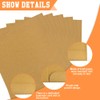 KLYNGTSK Pack of 10 A4 Folders with Pocket, Kraft Paper,