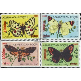Aserbaidschan 596-599 (complete.issue.) unmounted mint/never hinged ** MNH 2005 Butterflies (Stamps for collectors) Butterflies