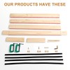 Rug Tufting Frame, 29.5in X 29.5in Wooden,with Rubber Strips for