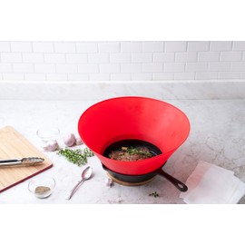 Frywall 13" (Extra Large) - Ultimate Splatter Protection without Compromises (Red)