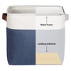 Univivi Fabric Storage Baskets with Hard Bottom 4 Pack 13