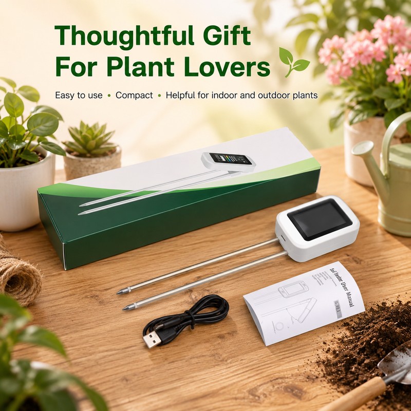 Digital Soil Meter for Plant Care – Moisture, pH, Fertility