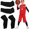 CIATBYYJ 2Pairs Youth Basketball Arm Sleeves and Leg Sleeves 8-12