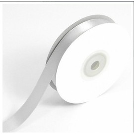 Satin Ribbon SILVER (#6) 10mm x 50 METRES (54.6 Yards) Wedding~Party~Celebration~Gifts~Crafts~Cards~ Scrapbooking
