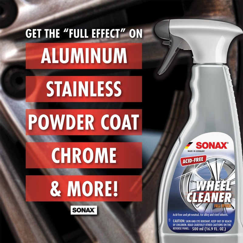 SONAX Wheel Cleaner Full Effect (230200) | Non-Acid Rim Cleaner