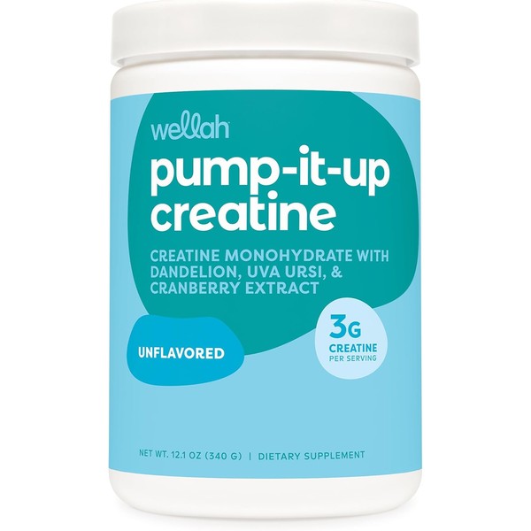 Pump-It-Up Creatine (100 Servings, Unflavored) - Creatine Monohydrate with Dandelion,
