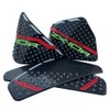 Red Gas Fuel Tank Side Traction Rubber Protector Pads Compatible