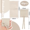 40 Pcs Microfiber Jewelry Pouch 8x8 cm Jewelry Packaging Bag