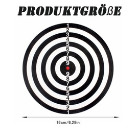 Children's Dartboard, 16 cm Dartboard with 6 Darts, Steel Dartboard, Double-Sided Dart Board for Children, Adults, Children's Dartboard for Family Party Game