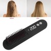 Heated Hair Straightening Brush Negative Ions 30s Fast Heating Rechargeable