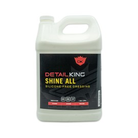 Detail King Shine All Non Silicone Interior Dressing, Tire Shine, and Plastic Restorer For Cars - Silicone Free, Body Shop Safe - Gallon