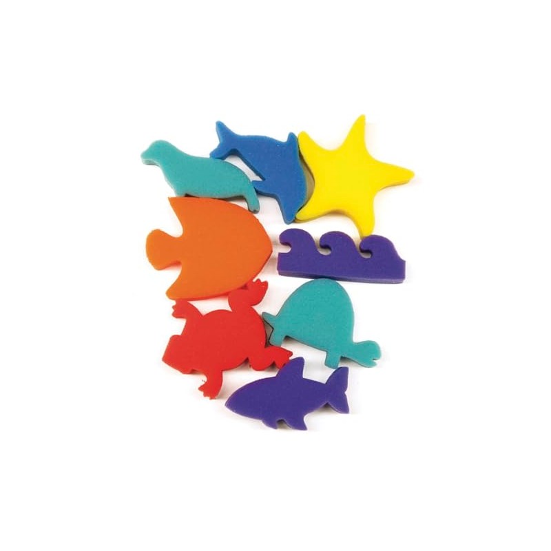 Creativity Street Ocean Paint Sponge, 3 in, Pack of 8