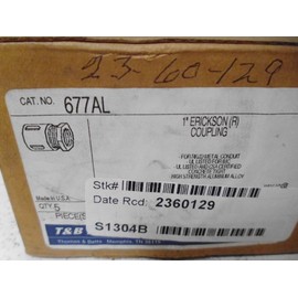 Thomas & Betts TC 677AL 1" Alum Erickson CPLG (Pack of 5)