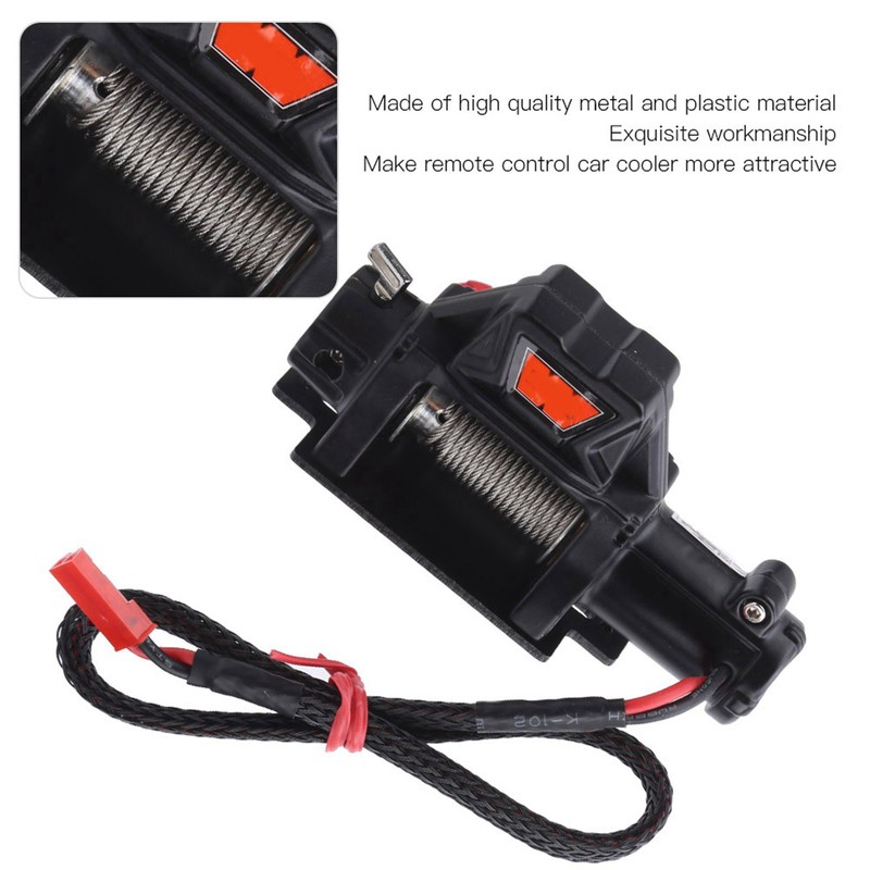 RC Model Winch with Remote Control Controller for TRX4 D90