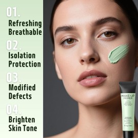 Green Colour Corrector Cream For Face, Anti-Redness Primer & Color Correcting Foundation Neutralizer, Redness Reducing Face Cream With Soothing Formula​For Women And Girls