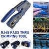 RJ45 Crimp Tool Kit 8P8C Modular Connectors Wire Stripper Pliers