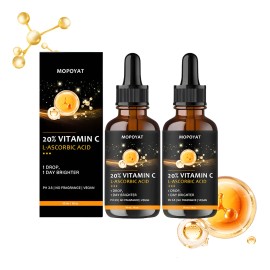 Sérum Vitamina C 20% Ácido L-ascórbico Mopoyat 30ml*2 Todo Tipo De Piel Día/noche