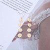 Cybche Boho White Acrylic Flower Daisy Earrings Floral Dangle Hook