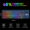 CHONCHOW 60% Wireless Gaming Keyboard and Mouse Combo,LED Backlit Rechargeable