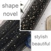 SuKeYuan Tulle Roll Spool Sequin Tulle Fabric Roll Glitter Star