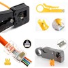 RJ45 Crimp Tool Kit Pass through Ethernet Crimper kit for