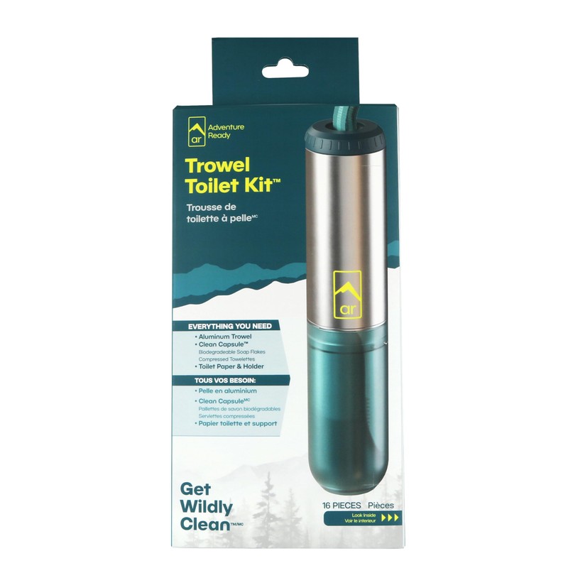 Adventure Ready Backpacking Trowel Toilet Kit - Includes Aluminum Camping
