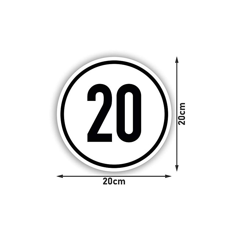 Kavaro Sticker 100 km/h Trailer Caravan According to DIN 1451,