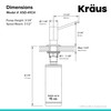 Kraus KSD-41CH Modern Soap Dispenser, Pack of 1, Chrome