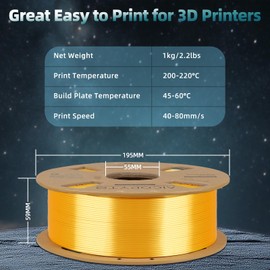 AICOPYTO Dual Color Silk PLA 3D Printer Filament 1.75mm, Dual Color 2-in-1 Purple-Black Silk Filament 1KG Spool Dimensional Accuracy Probability +/- 0.02mm Fits for Most FDM 3D Printers, Black-Purple