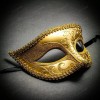 iLoveMasks Classic Glitter Venetian Masquerade Mask-Gold