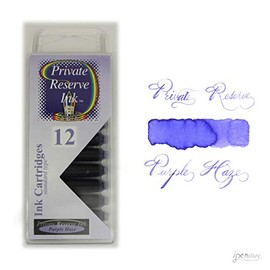 Pack/12 Private Reserve Fountain Pen Ink Cartridges, Purple Haze