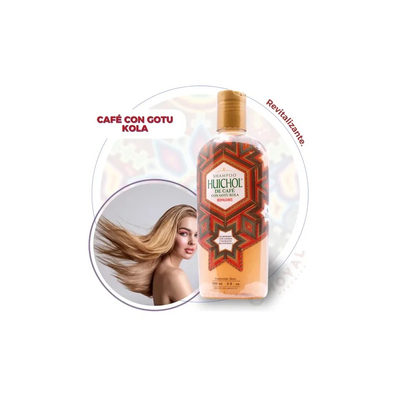 Shampoo Huichol Café Con Gotu Kola Revitalizante 250 Ml