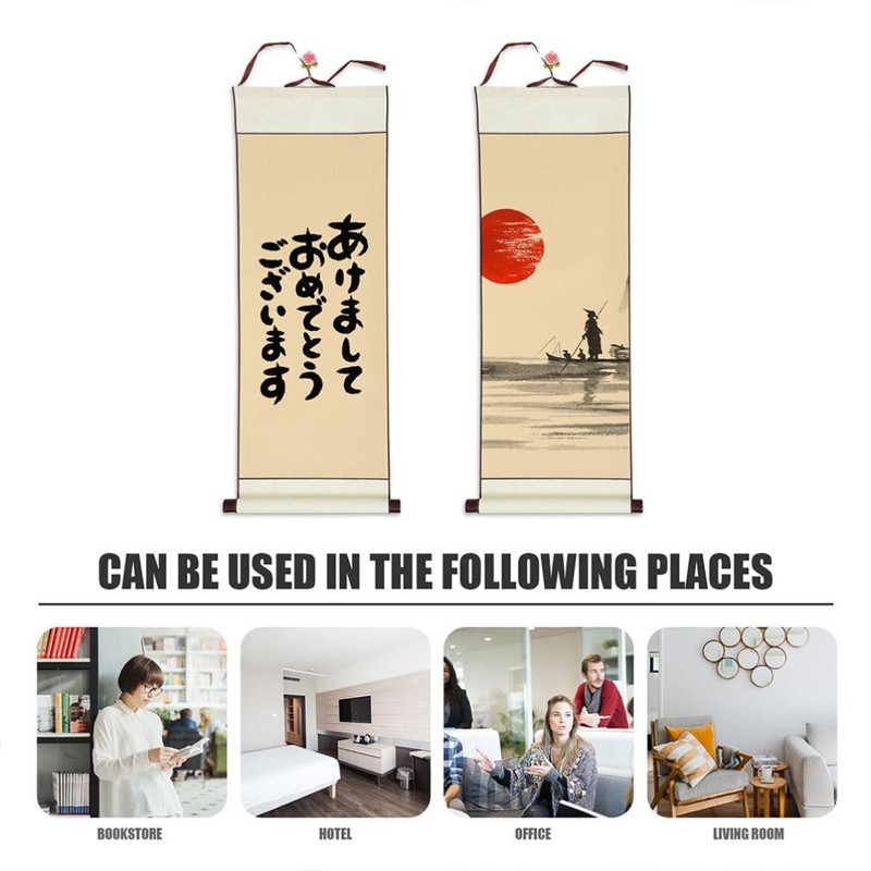 2pcs Blank Hanging Scroll Chinese Xuan Paper Chinese Calligraphy Blank