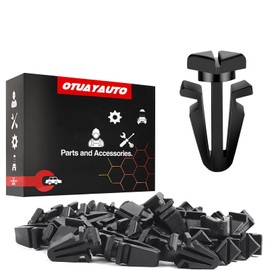 OTUAYAUTO 01553-03831 - 30 Clips de Parrilla Negros, Repuesto para Titan, Frontier, Pathfinder, Xterra, Pickup Front Grille Clips
