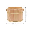 HOLIDYOYO 1 Set of Wooden Rice Bucket, Wooden Sushi Rice