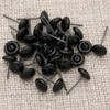 140Pcs Needle Felting Eyes 6-10mm Mini Glass Amber with Black